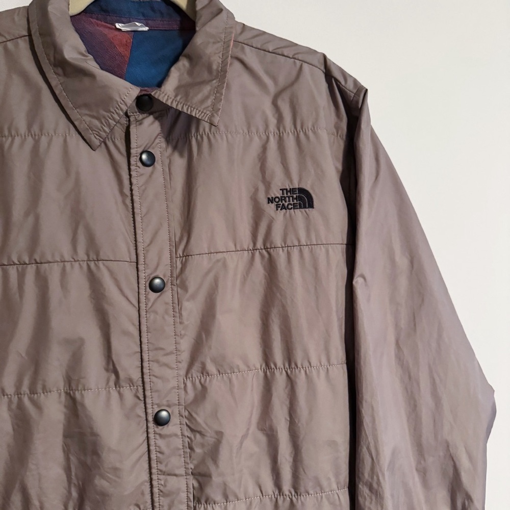 The North Face - Light Brown Quilted Collared Button Down Jacket - Picture 2 of 4